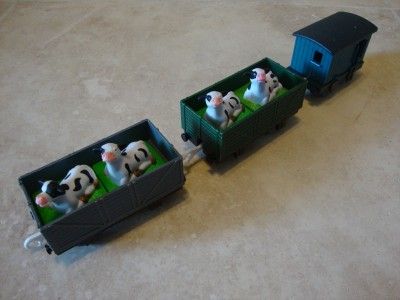 Thomas Tomy Trackmaster McColls Farm Livestock Cars with Cows