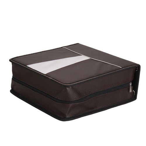 320 Disc CD DVD Wallet Storage Bag Media Case Brown New