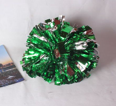 Pair Metallic Cheerleader Cheerleading Dance Party Show Pom Poms 70g