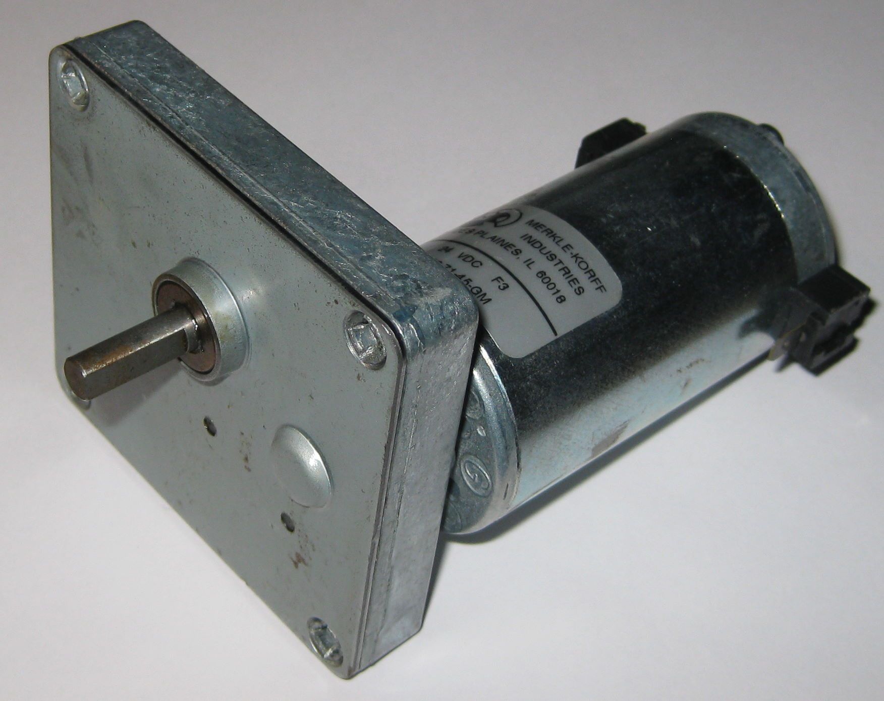 52 RPM Heavy Duty GearHead Motor 24V Merkle Korff