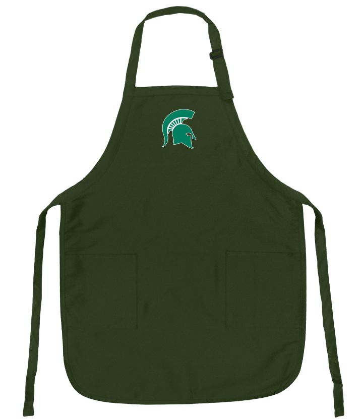 Michigan State University Logo Apron Best Official MSU Spartan Logo