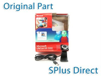 New Microsoft LifeCam VX 5000 Fun Flexible 1 3MP USB Black and Red RKA