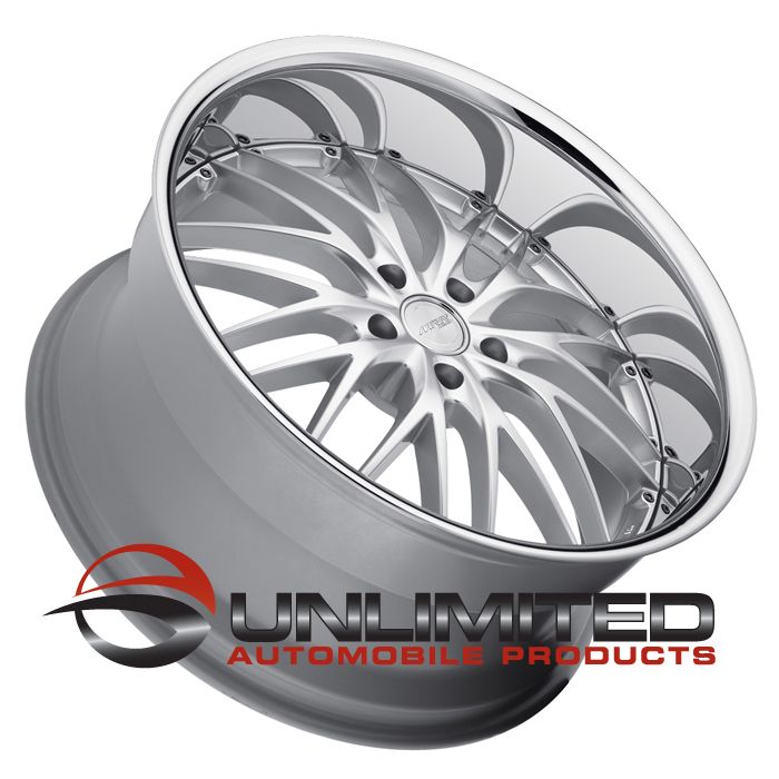 MRR GT1 Silver Polish Lip Wheels Rims Fit BMW Alpina B7 M3 2008