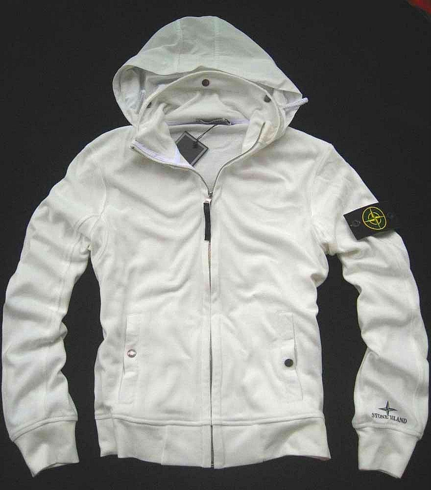 Star D G New Men Stone Island Hoodie Sweater 03 White