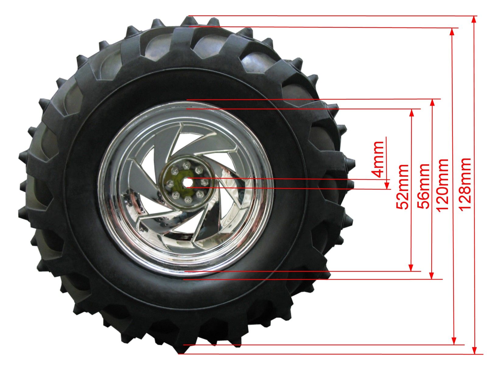 Monster Rims Tires Wheels MRF 1 10 Offroad Pimp