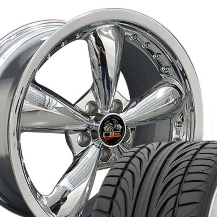 Bullitt Bullet Wheels Set of 4 Rims Tires Fit Mustang® GT 05 Up