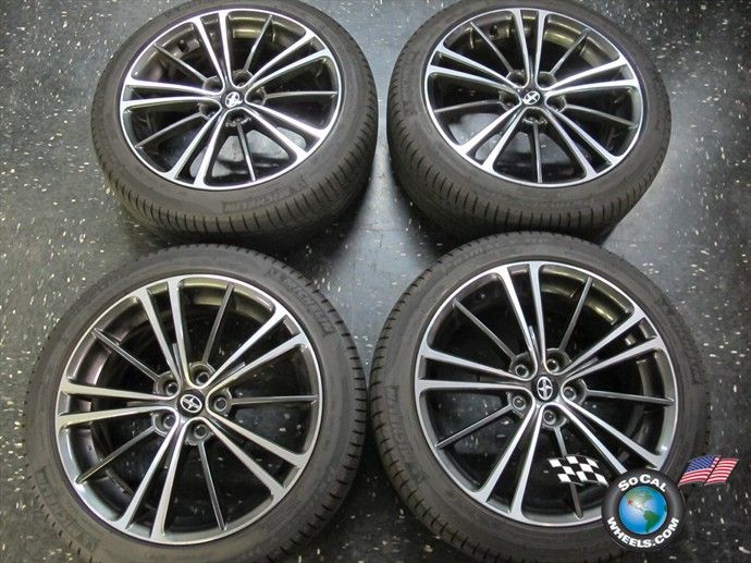 Four 2013 Scion FR S FRS Factory 17 Wheels Tires Rims OEM Michelin 215