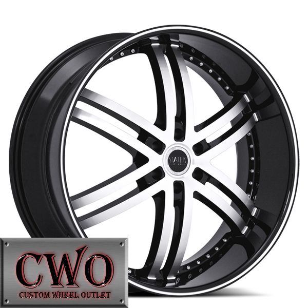 24 Black Status Knight 6 Wheels Rim 6x139 7 6 Lug Chevy Tahoe Escalade