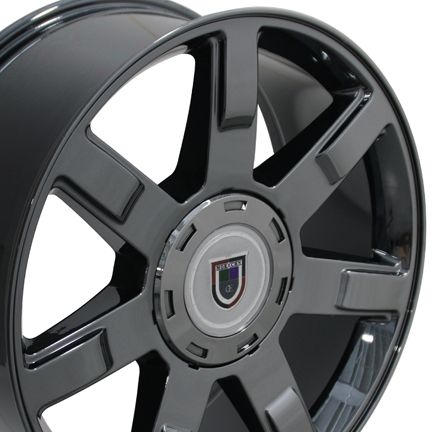22 Fits Cadillac Escalade Style Wheel Rim Black Chrome 22x9