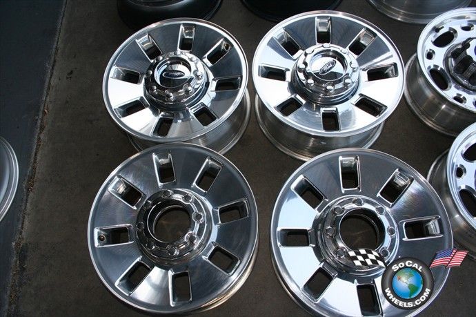 Ford F250 F350 Factory 18 Polished Wheels OEM Rims 3689 7C34 1007 BA