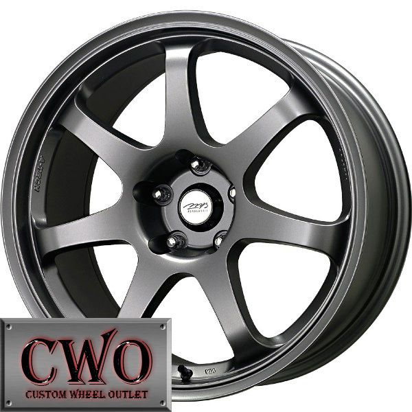 17 Gunmetal MB Weapon Wheels Rims 5x114 3 5 Lug Mustang 350Z G35 Crown