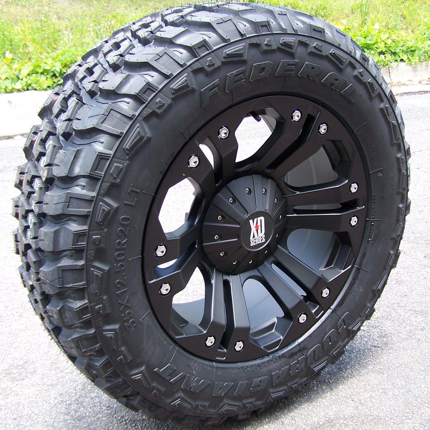 18 MONSTER WHEELS & 35 FEDERAL MT TIRES JEEP WRANGLER JK 4X4 RUBICON