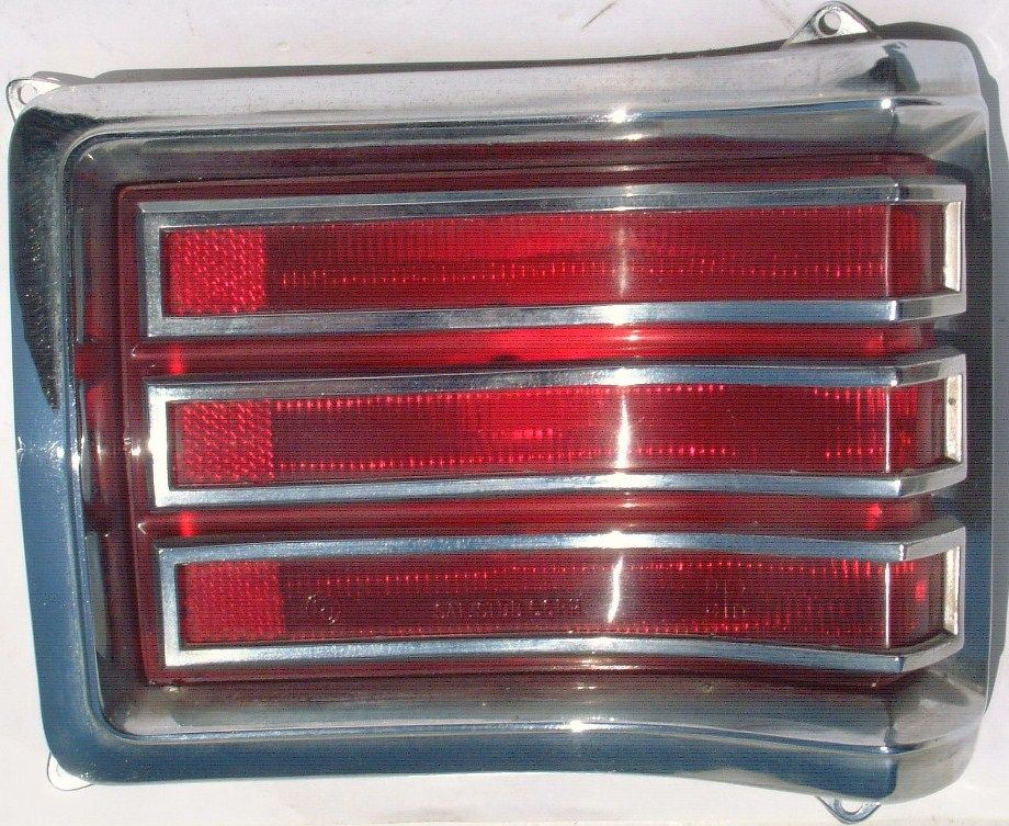 This is an original passengers side taillight for a 1966 Satellite