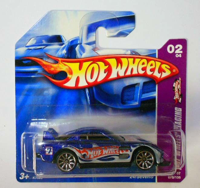 HOT WHEELS 2007 #78 HW RACING 24/SEVEN RARE / HTF 10SP WHEEL VARIATION