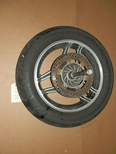 84 HONDA V65 SABRE VF1100 MOTORCYCLE REAR 17 ENKEI RIM WHEEL AXLE