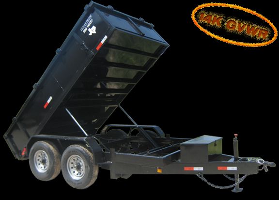 2012 New 7x12 Texas Pride Dump Trailer 14k GVWR