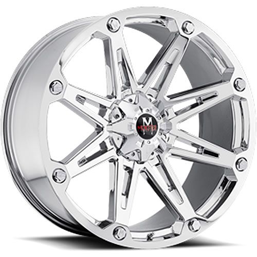 24X10 Chrome Off Road Monster M01 Wheels Blank 13