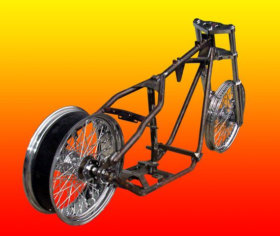 Chopper Rolling Chassis Frame Wheels Fits Harley Engine