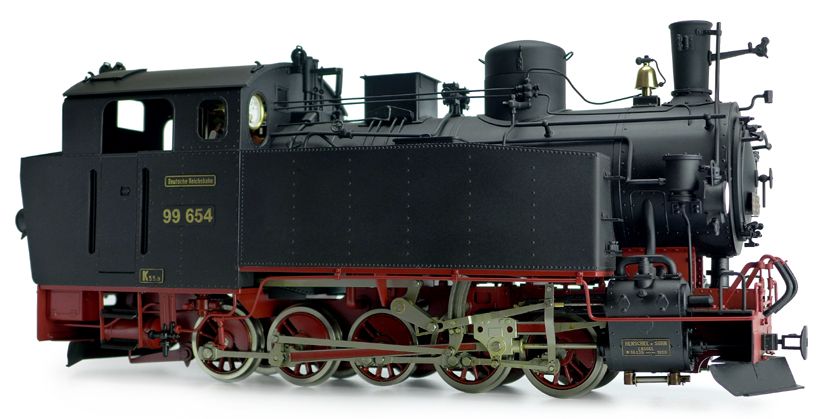 Accucraft AL87 013R BR 99 654 Reichsbahn VIK 0 10 0 in Black   Live