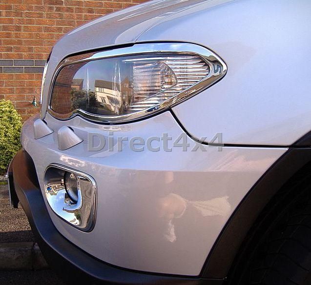 Facelift Chrome Head Light Headlight Covers Rims Surrounds Trim