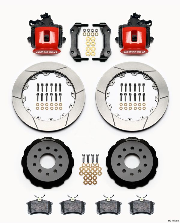 Wilwood Disc Brake Kit 94 04 Ford Mustang 14 13 Rotors Red Calipers