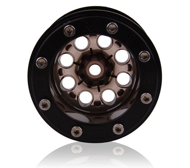 Mud Beadlock Wheels AX10 Wheely King CR 01 Hilux Smoke 4