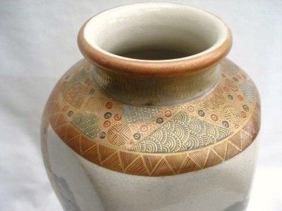 Outstanding Large Signed Japanese Satsuma Hexagonal Vase