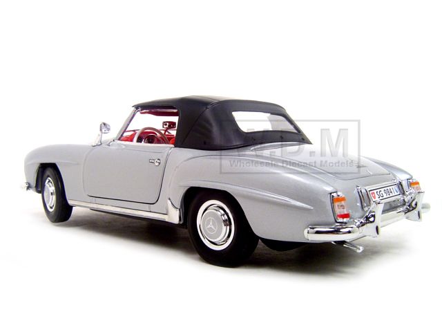 1955 Mercedes 190SL Silver Soft Top 1 18 Model