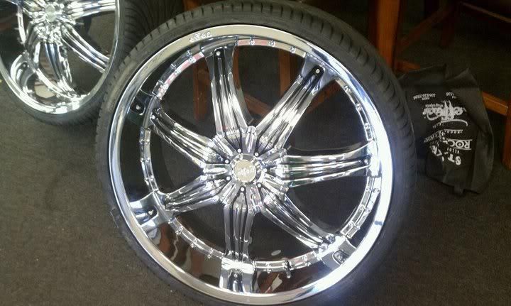 22 INCH RIMS AND TIRES WHEELS STARR 958 KILLA BLACK ACURA 20 24 26 28