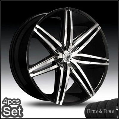 22 Lexani Wheels and Tires Chevy Escalade Ford 5 and 6 Lug Rims