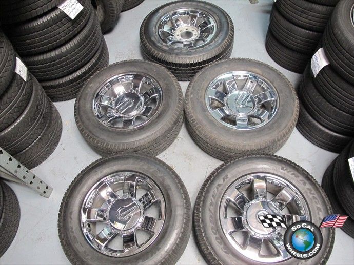 08 09 Hummer Factory 20 Chrome Wheels Tires Rims 6310 9596680