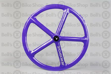 Aerospoke Track Front Wheel Purple Non Machined Fixed