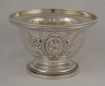 American Silver Footed Bowl Wood Hughes New York