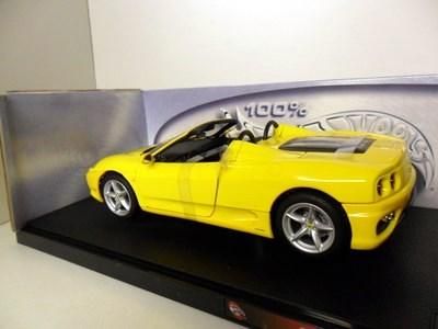 Hot Wheels 1 18 29757 Ferrari 360 Spider Yellow