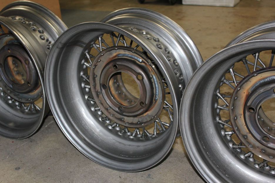 16 x 7 5 on 5 5 Bolt Pattern 52 Spokes Brand New Wire Rims