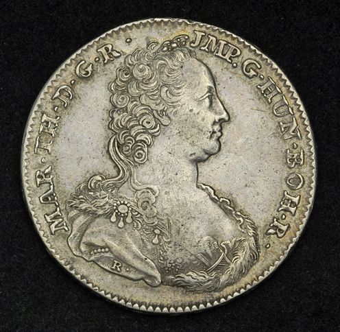 1753 Austrian Netherlands Maria Theresa Beautiful Silver Ducaton Coin