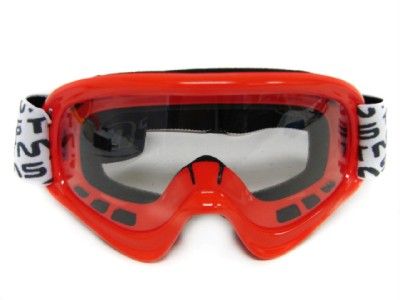 Youth Red Off Road Goggles Motocross Dirt Bike ATV MX