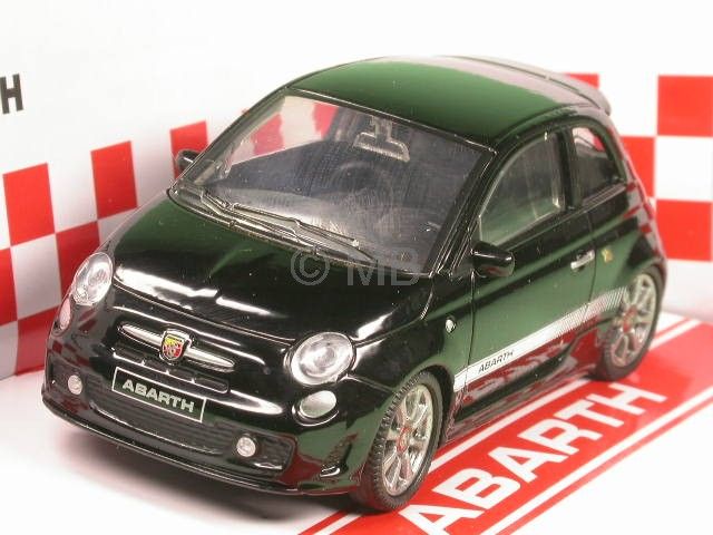 Fiat 500 Abarth 2007 schwarz Modellauto Mondo 143