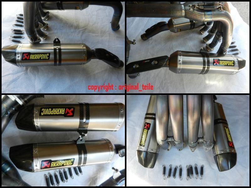 R1 RN22 Akrapovic Komplettanlage EVO II Kit Auspuff+Krümmer 2009 2011