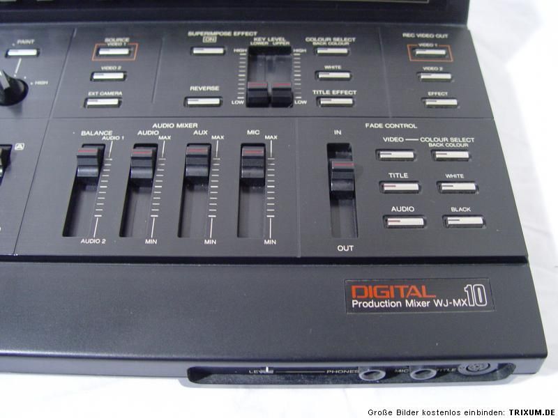 Panasonic Digital Production Mixer WJ MX10 MX 10 für S VHS Video8 Hi8