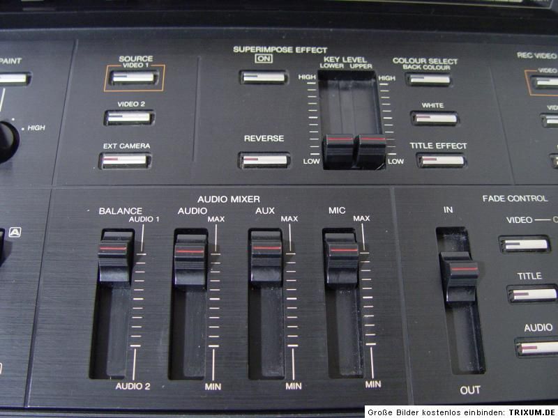 Panasonic Digital Production Mixer WJ MX10 MX 10 für S VHS Video8 Hi8