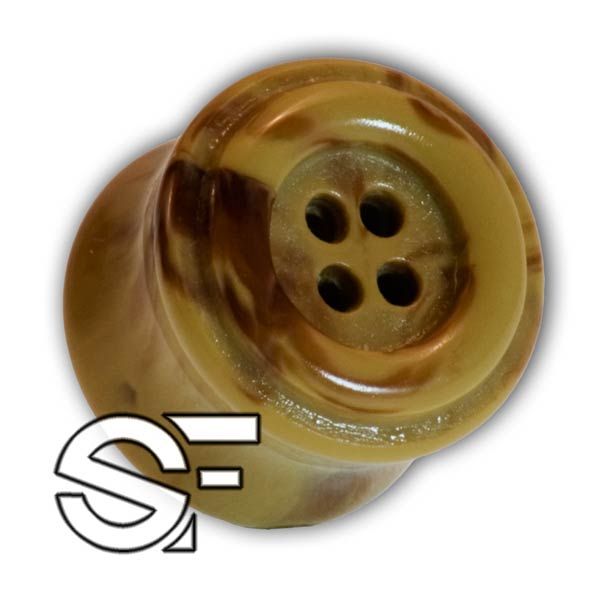 10/12/14/16 mm Ohr Knopf Plug Ear Tunnel Horn Schmuck