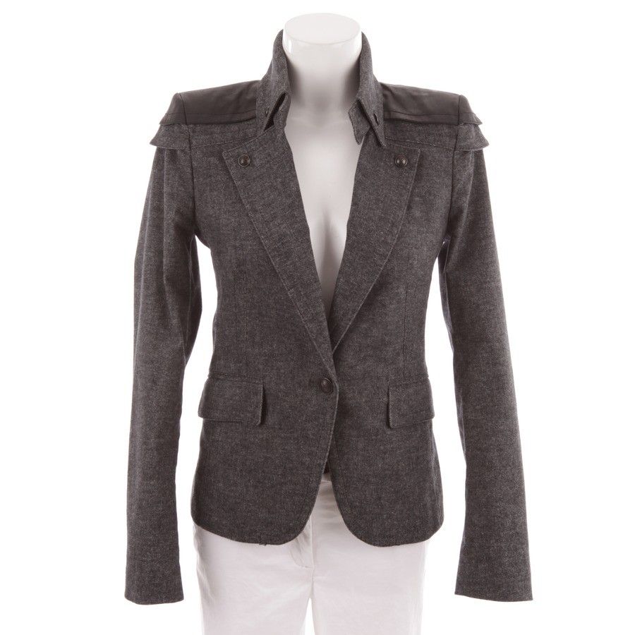 DRYKORN Blazer Gr. 38 Grau Damen Jacke Mantel Damenblazer Freizeit