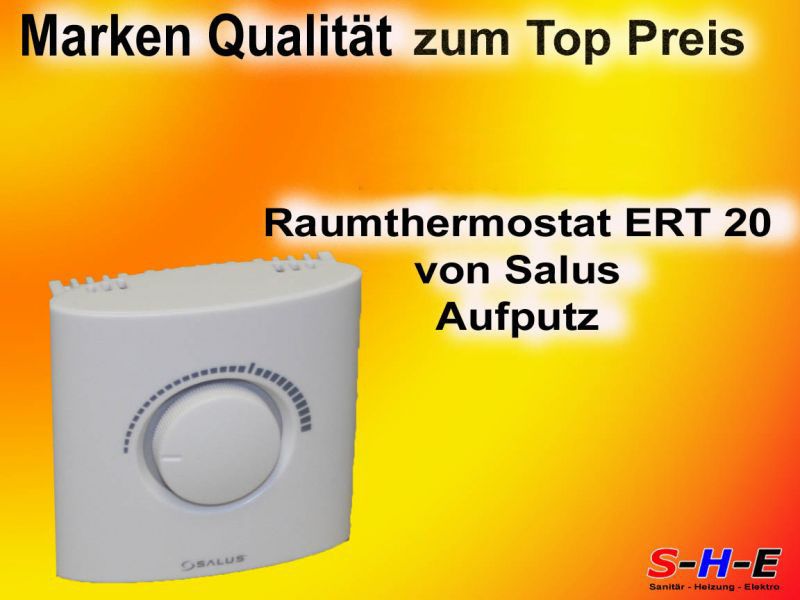 Elektronisches Raumthermostat ERT 20 von Salus ,Aufputz