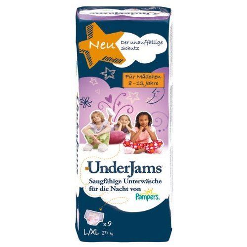 Packungen Pampers UnderJams für Mädchen ab 27 Kg