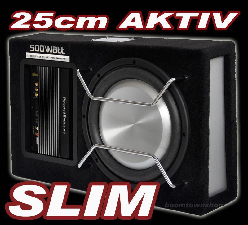 AKTIV SUBWOOFER eXtrem FLACH Super SLIM 25er Woofer B WARE 2.WAHL