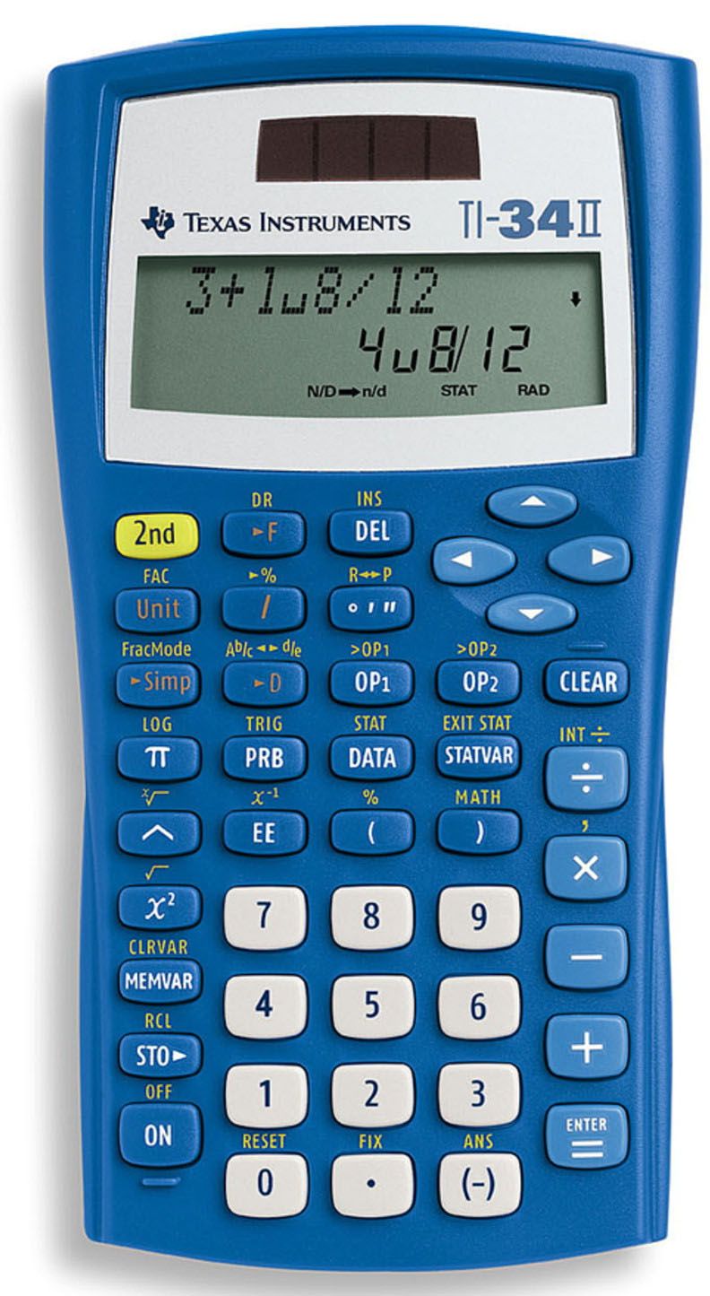 Texas Instruments TI 34 II Solar/Batterie+12M+RECHNUNG