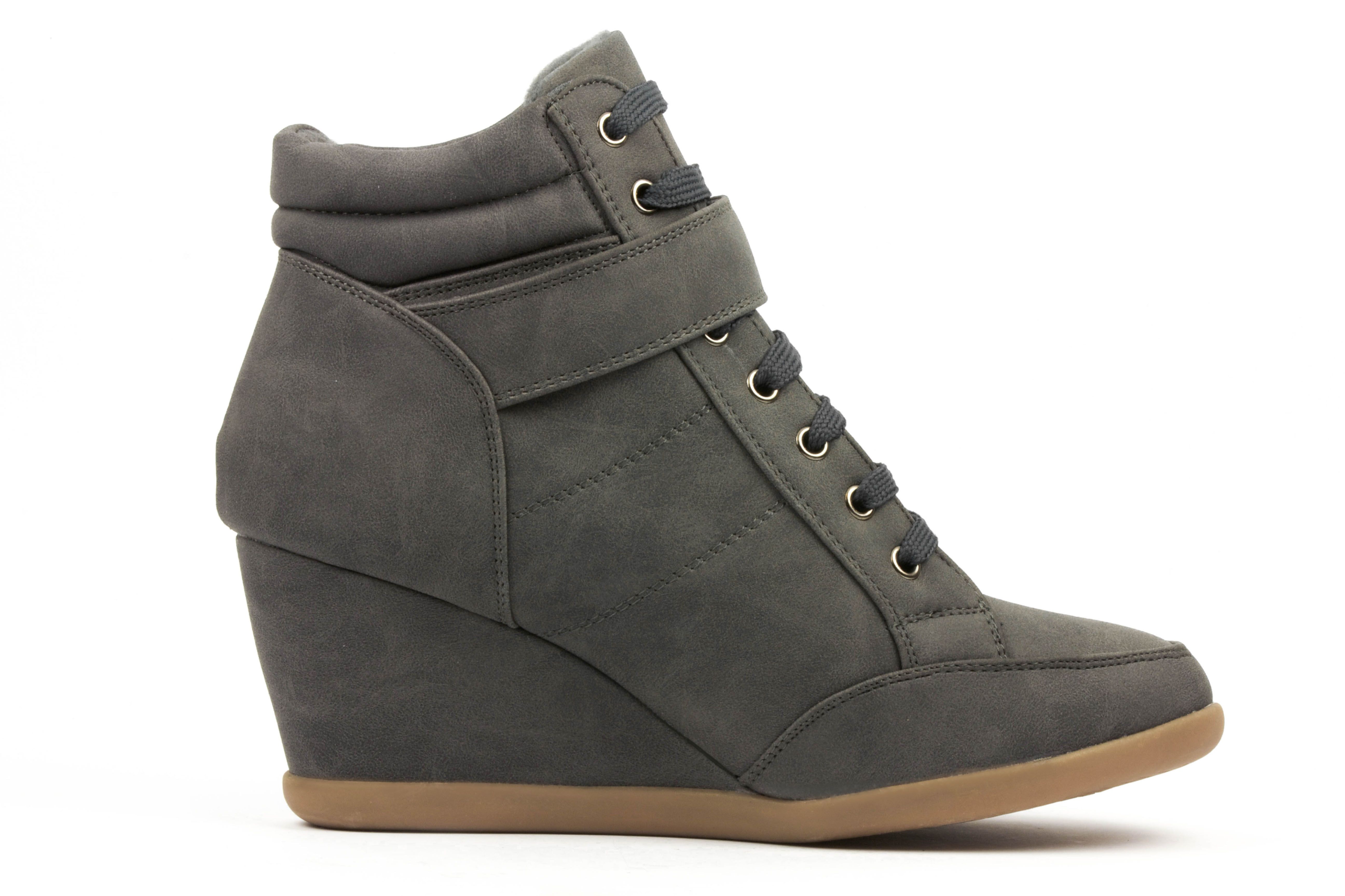 Neu Sneaker Gr.36 41 Schuhe Stiefeletten Wedges Keilabsatz Stiefel