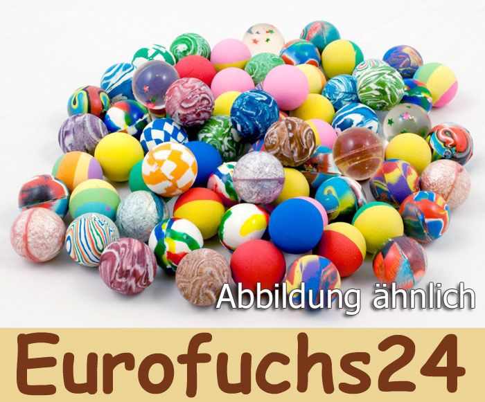 100 x Flummi 27 mm Flummis Springball Hüpfball Ball