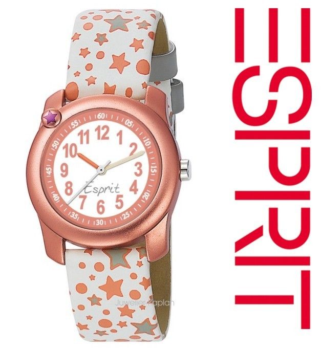 Star White ES105284001 Mädchen Leder Uhr neu UVP 29,90€